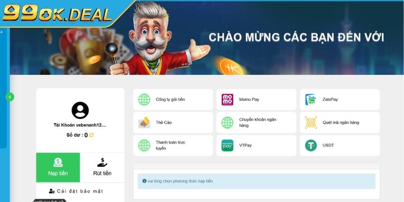 Hướng dẫn nạp và rút tiền 99Ok nhanh chóng, An toàn 1 Lý do nên nạp và rút tiền 99Ok